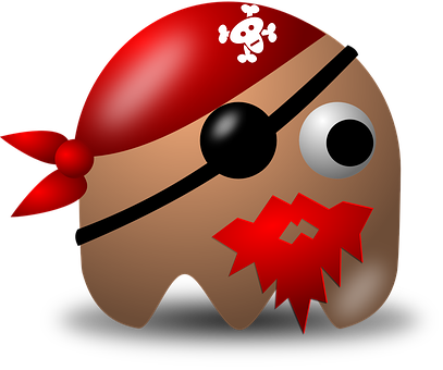 Cartoon Pirate Emoji Graphic PNG