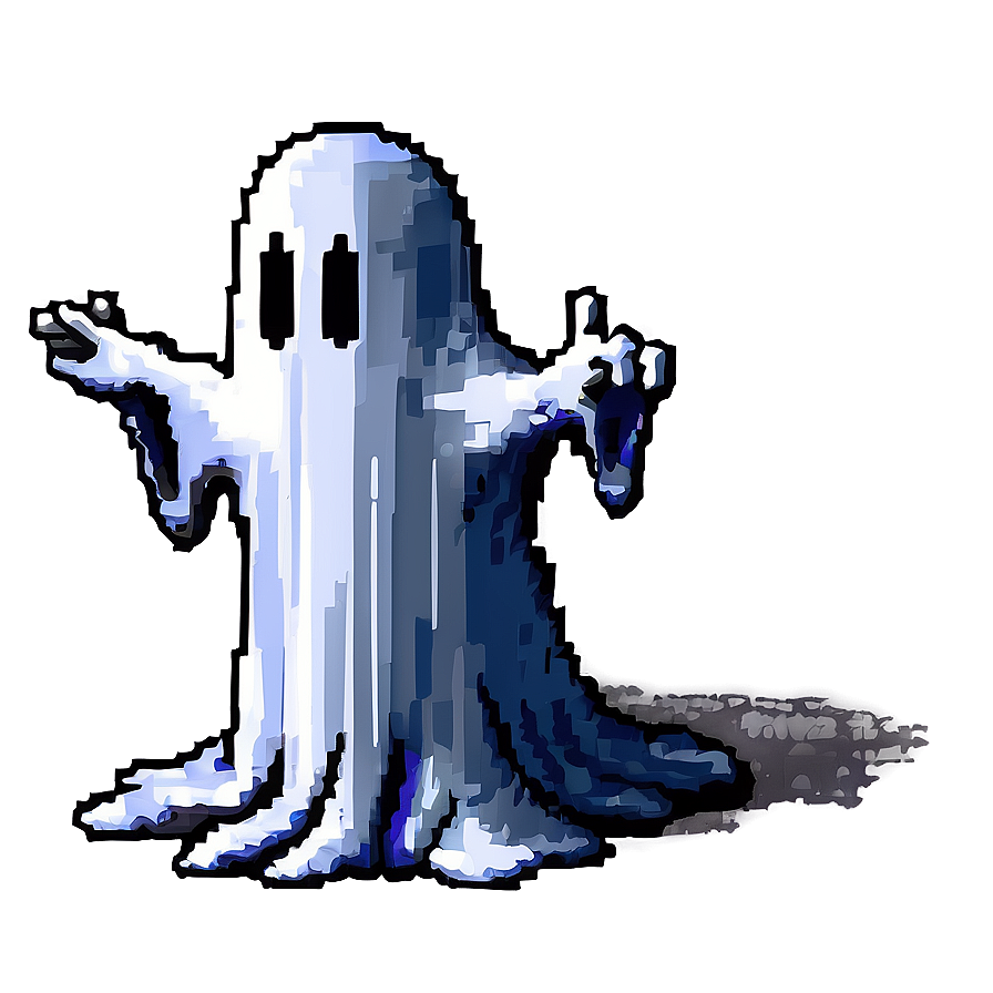 Cartoon Pixelated Ghost Png 11 PNG