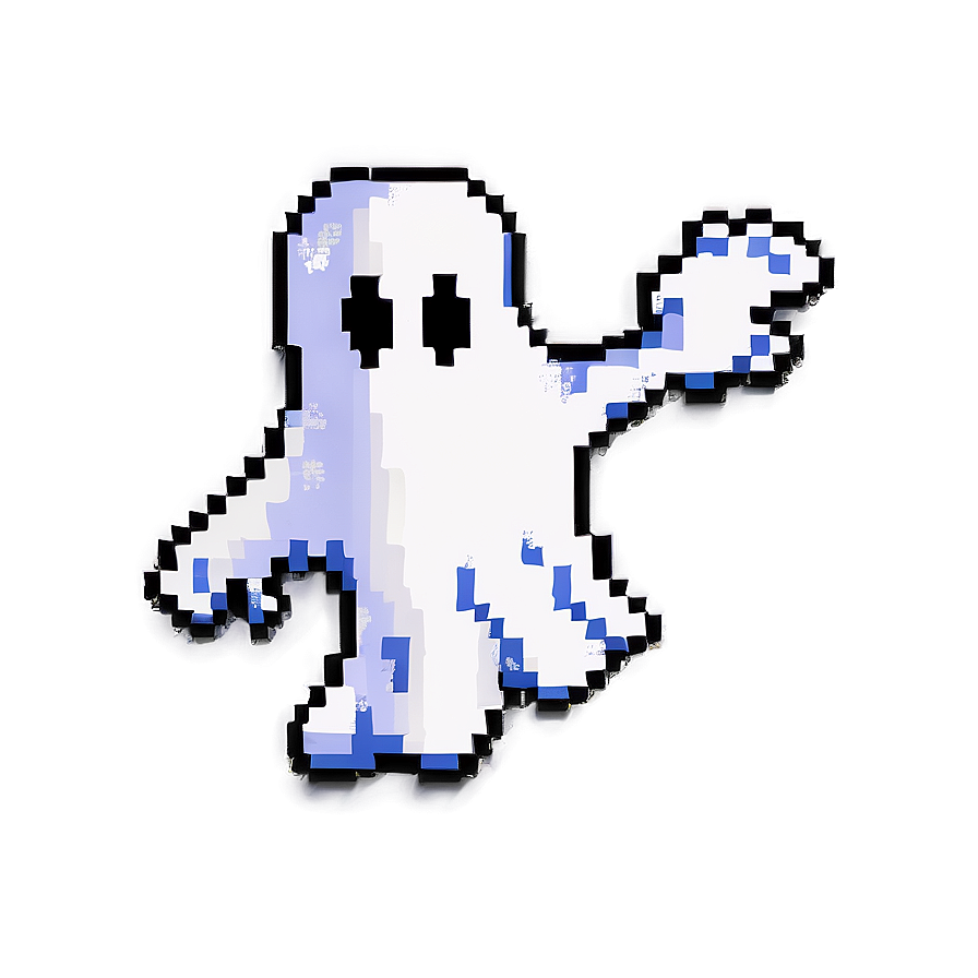 Cartoon Pixelated Ghost Png Ldc12 PNG