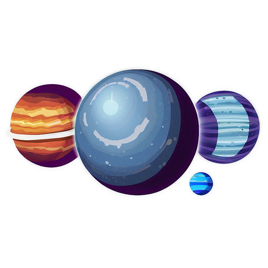 Download Cartoon Planets Png Uaf24 | Wallpapers.com