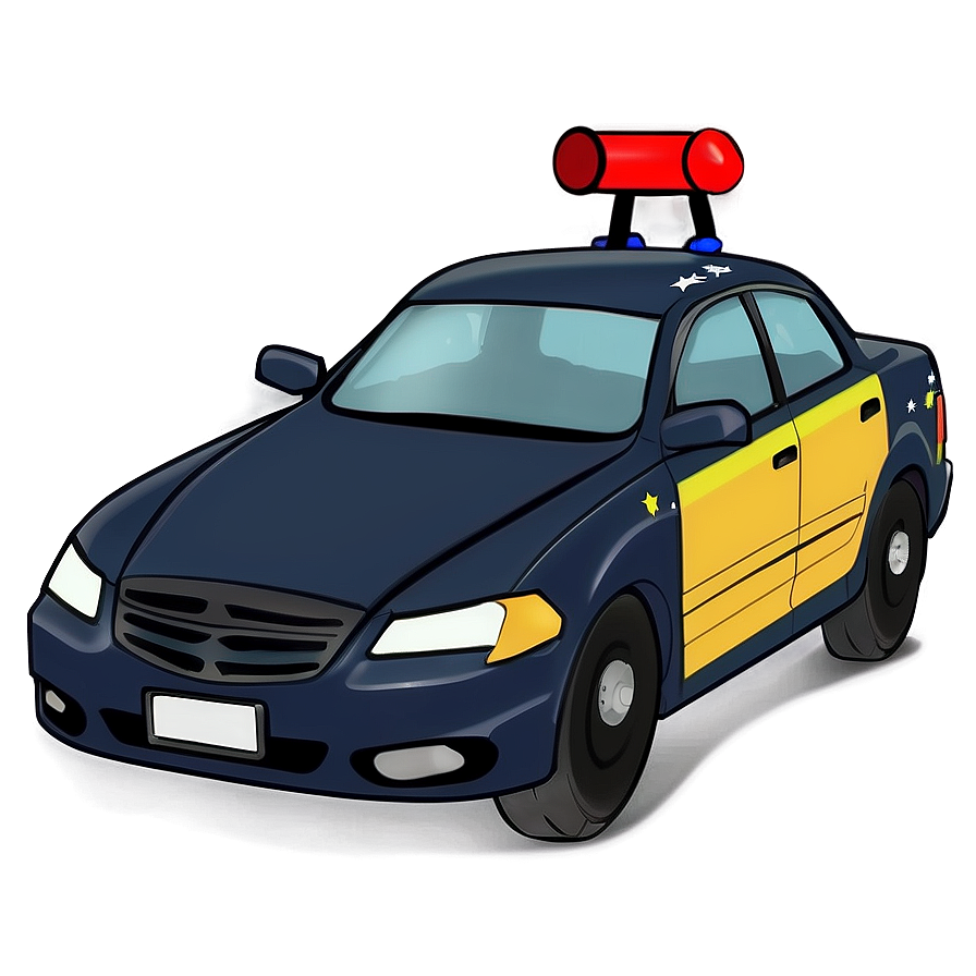 Cartoon Police Car Png 13 PNG