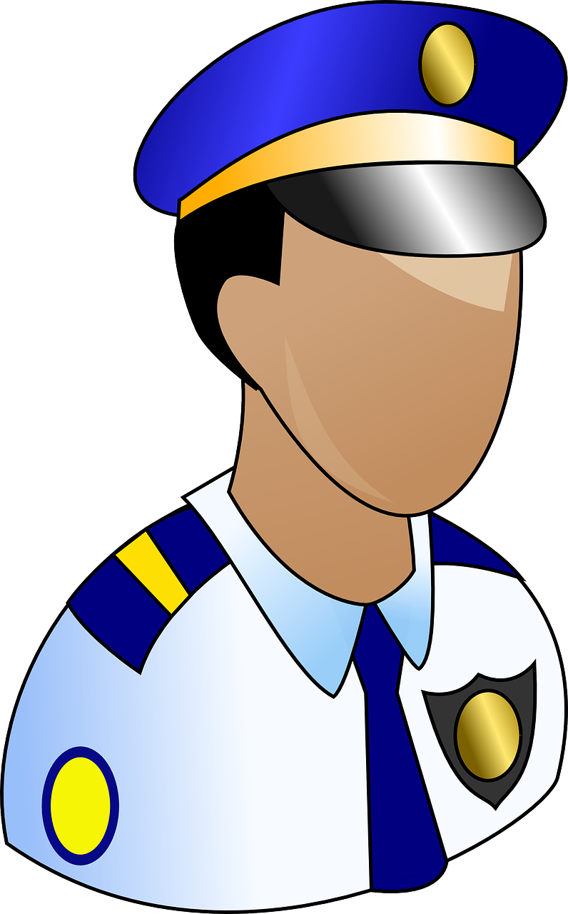 Cartoon Policeman Portrait PNG