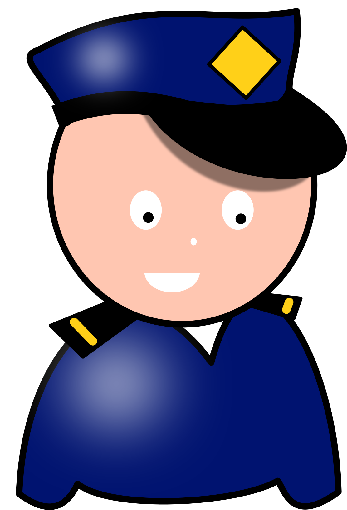 Cartoon Policeman Smile.png PNG