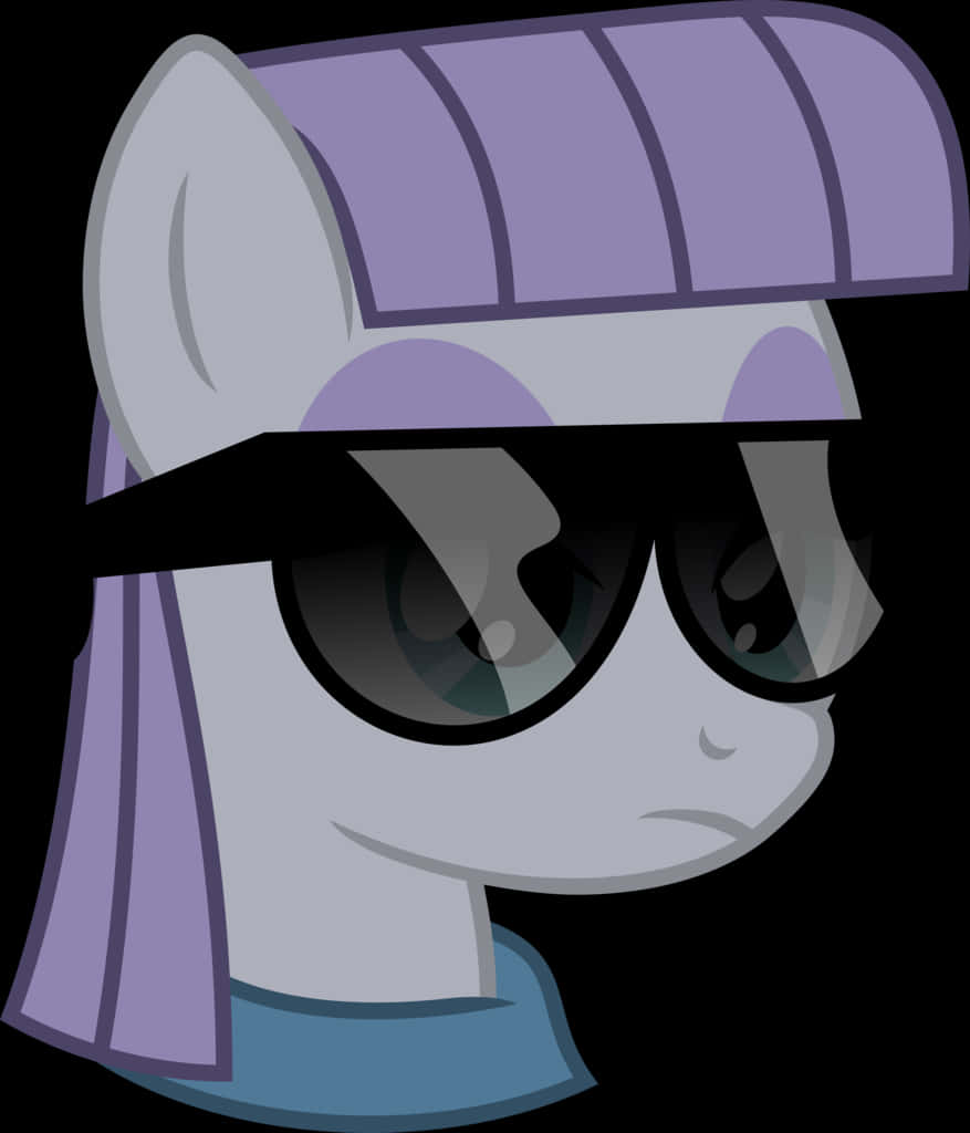 Cartoon Pony Thug Life Glasses PNG