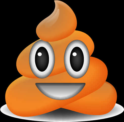 Cartoon Poop Emoji Smiling PNG