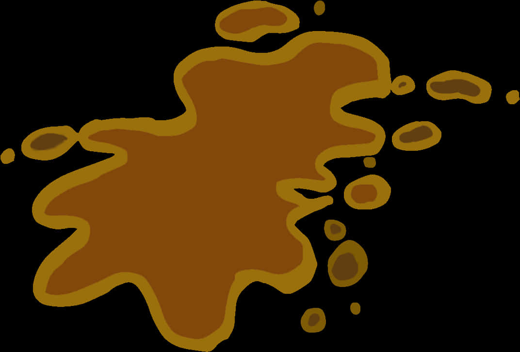 Cartoon Poop Splat PNG