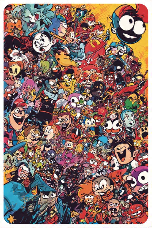 Cartoon Pop Art Wallpaper Wallpaper