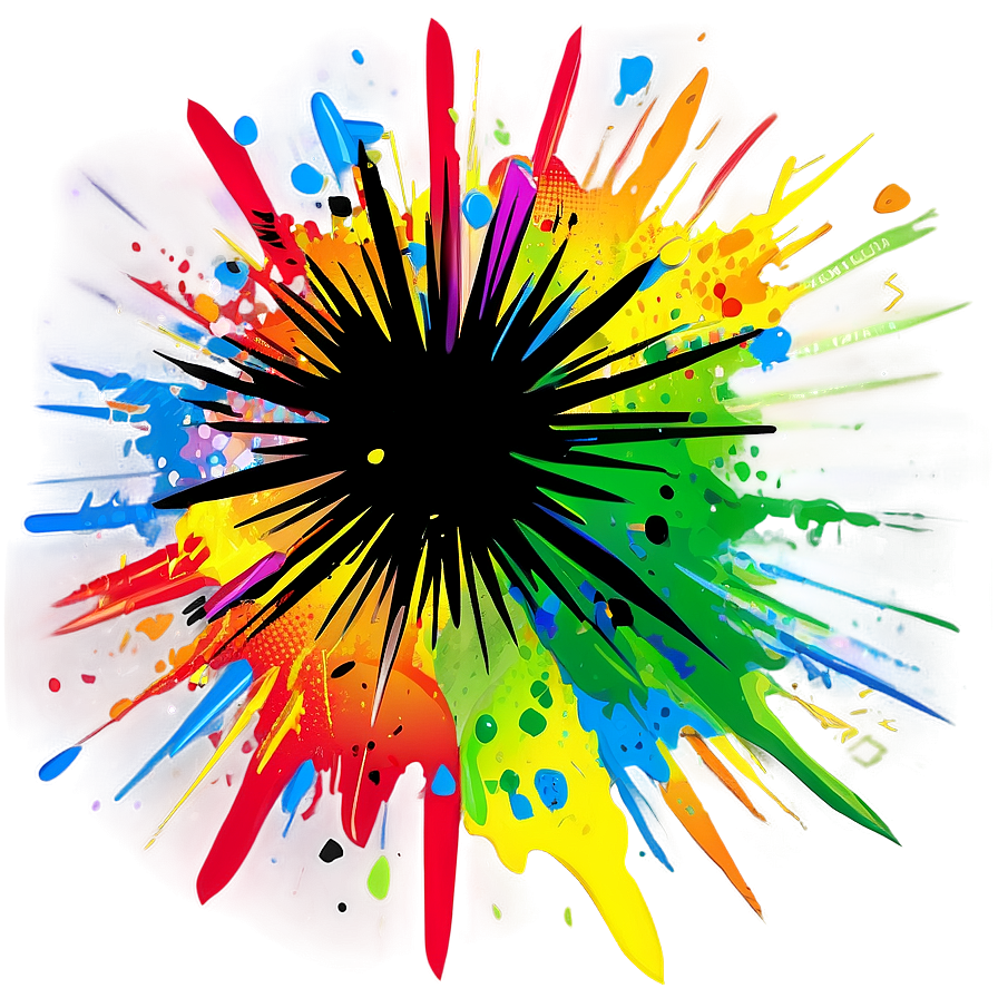 Cartoon Pop Explosion Effect Png Qym72 PNG