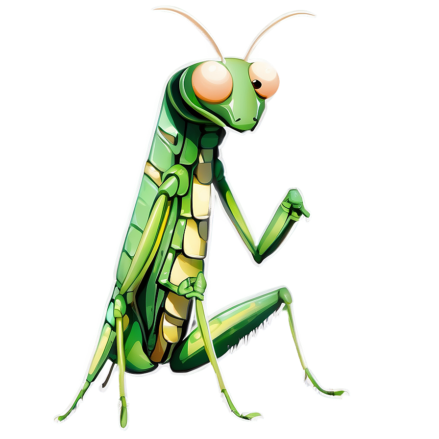 Cartoon Praying Mantis Png 06122024 PNG