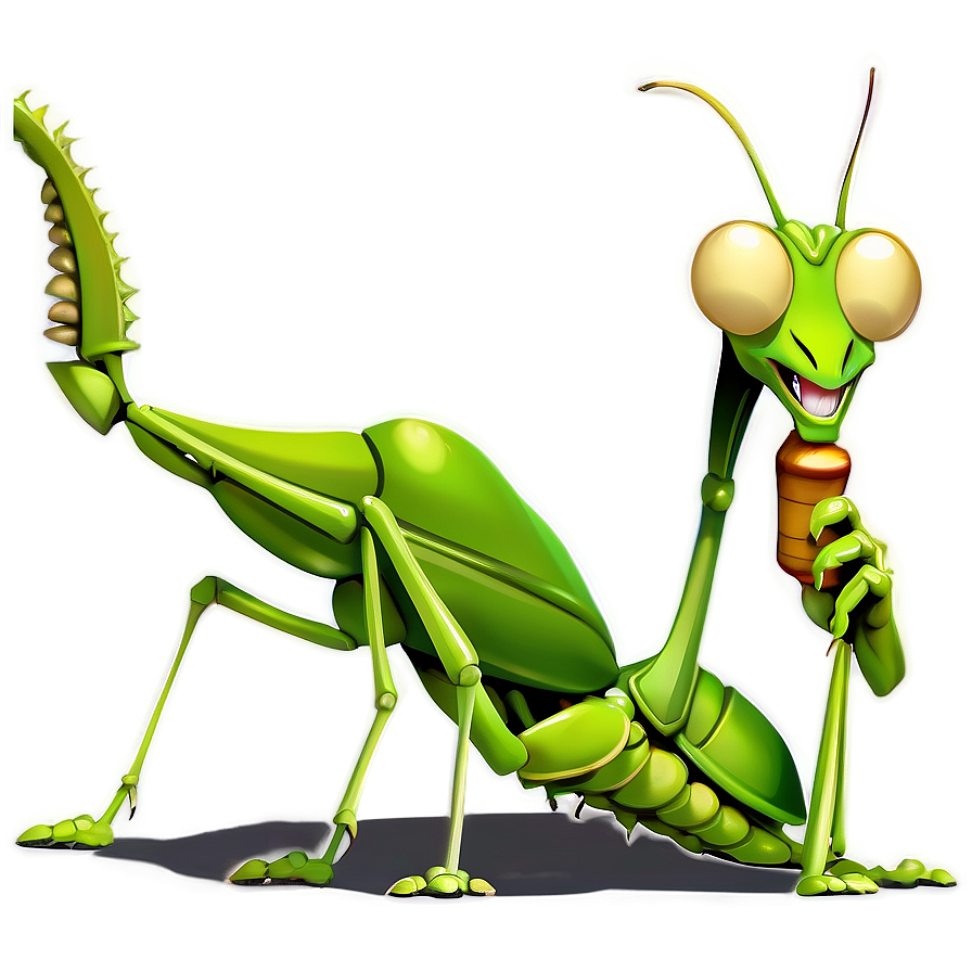 Cartoon Praying Mantis Png 06122024 PNG