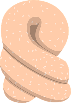 Cartoon Pretzel Illustration PNG