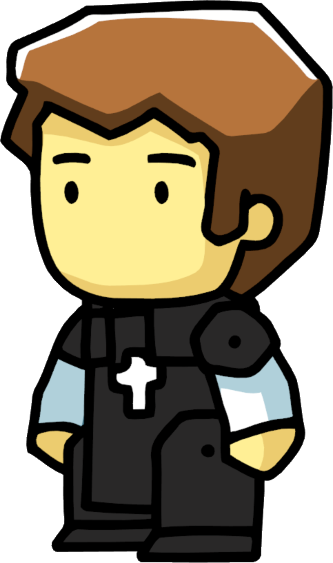 Cartoon Priest Character PNG