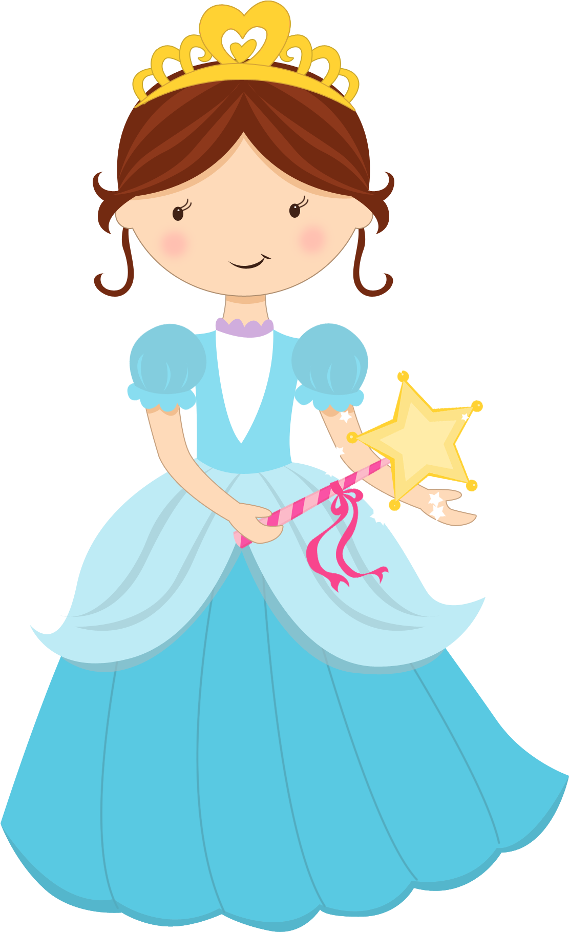 Download Cartoon Princess With Magic Wand 