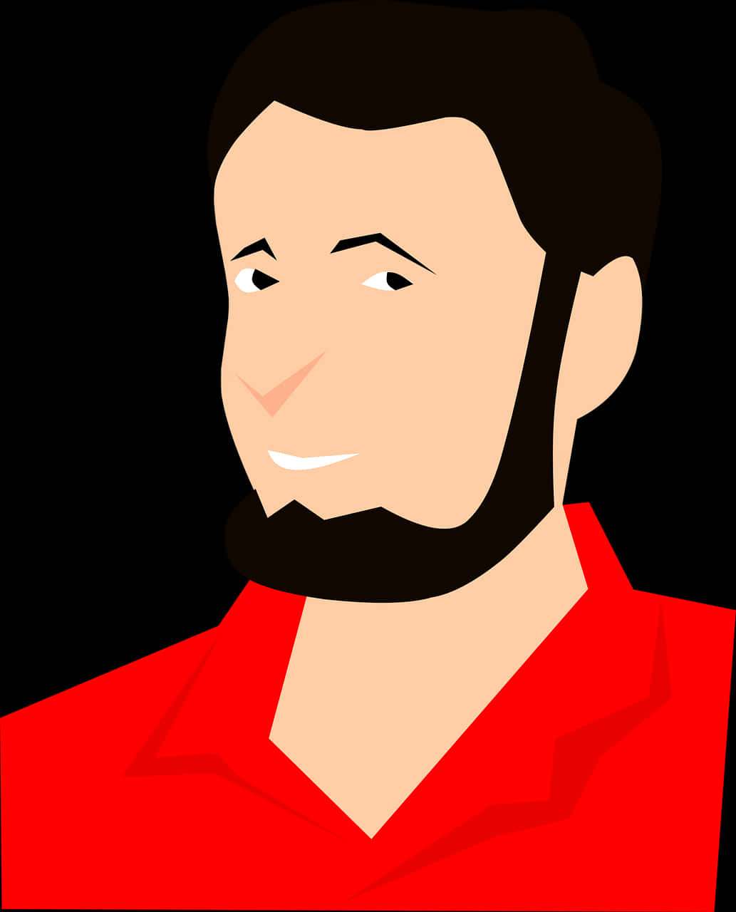 Smiling Man Cartoon Profile Picture