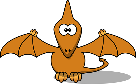 Cartoon Pterosaur Character PNG