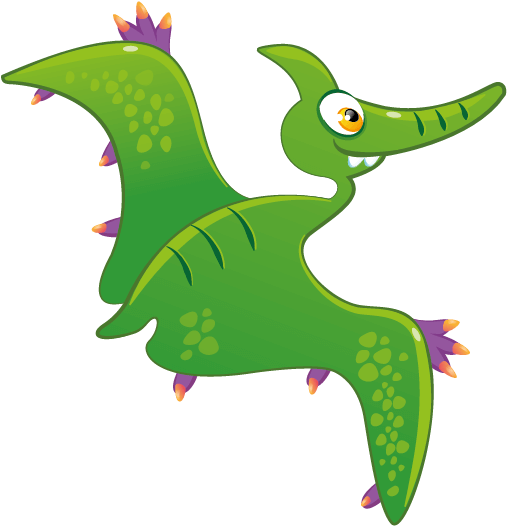Cartoon Pterosaur Flying Dinosaur.png PNG