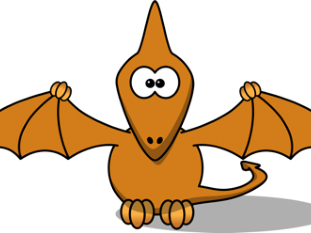 Cartoon Pterosaur Spread Wings PNG