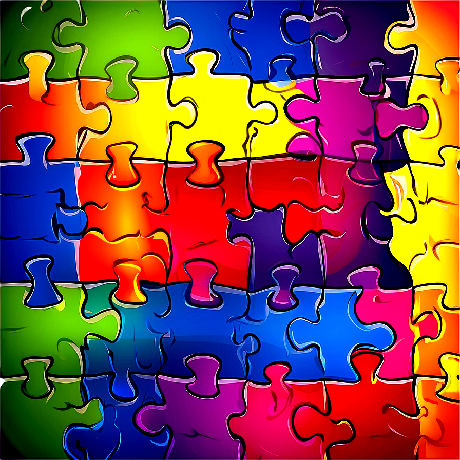 Cartoon Puzzle Pieces Png 06132024 PNG