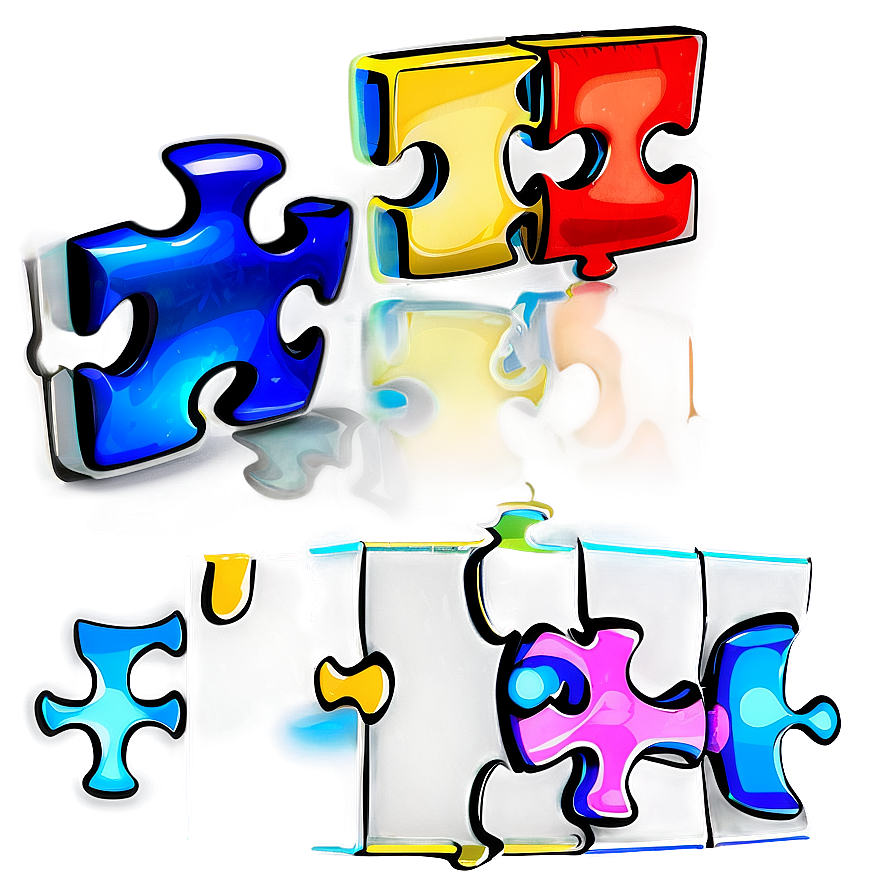 Cartoon Puzzle Pieces Png 06132024 PNG