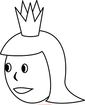 Cartoon Queen Graphic PNG