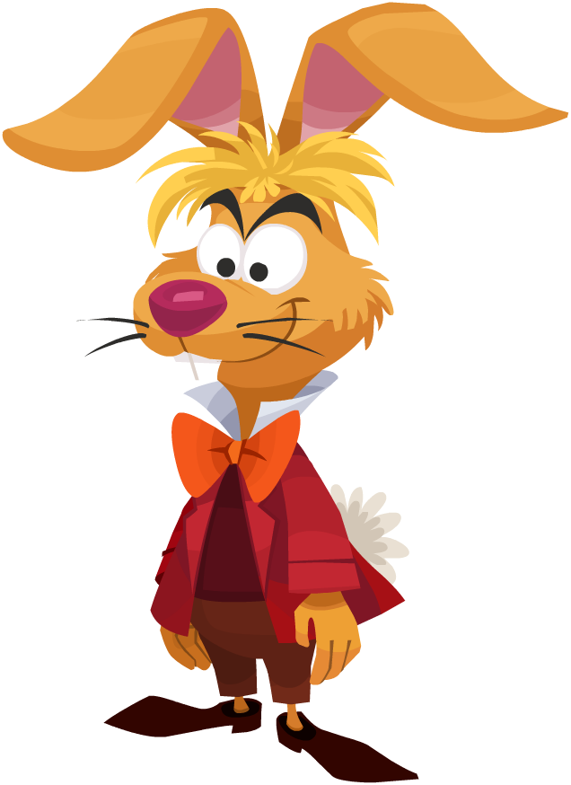 Cartoon Rabbitin Red Jacketand Bow Tie PNG