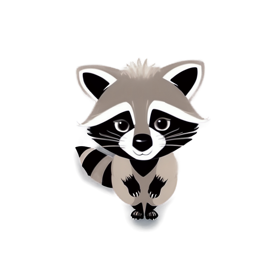Cartoon Raccoon Character Png Tka20 PNG