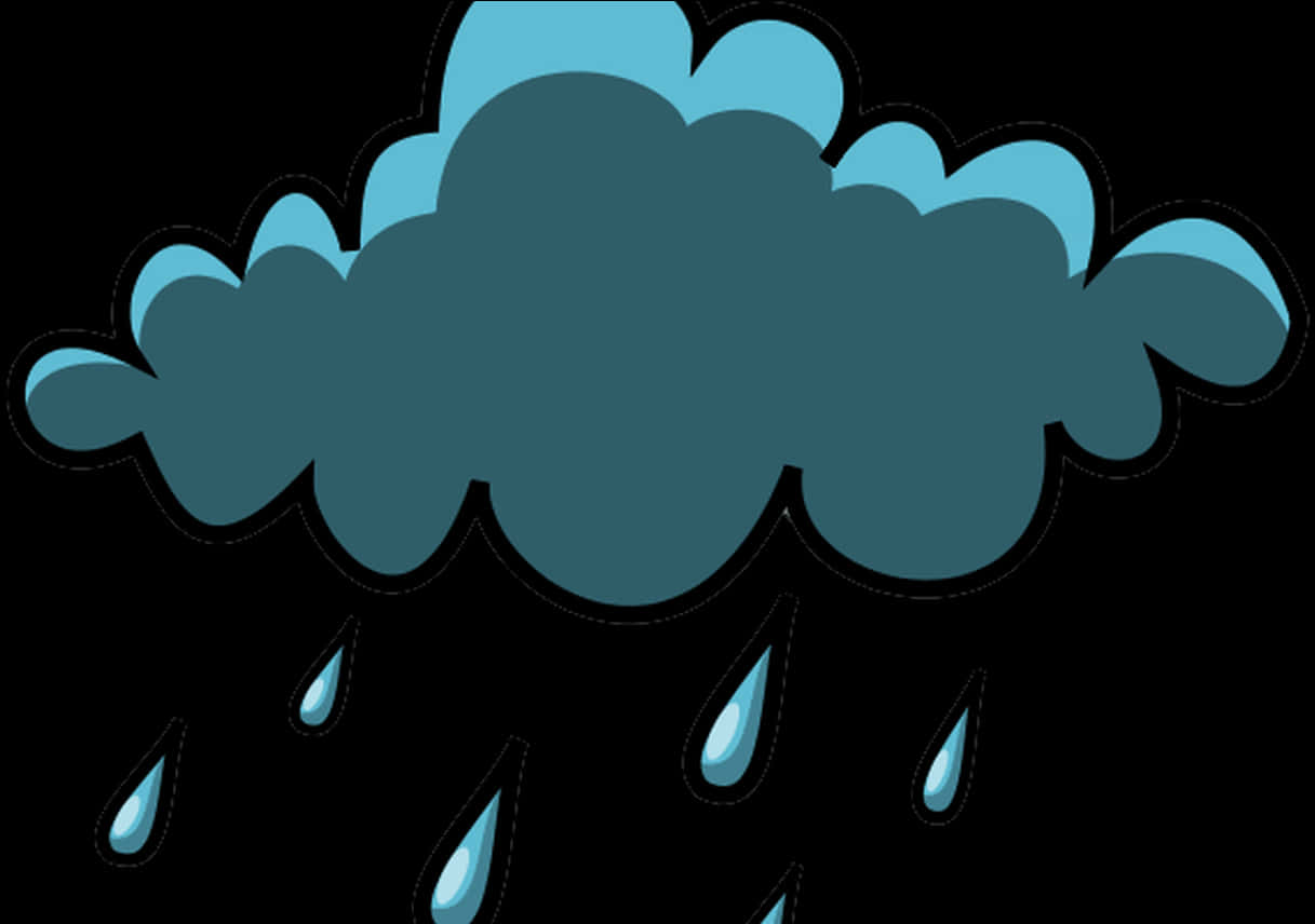 Cartoon Rain Cloud PNG