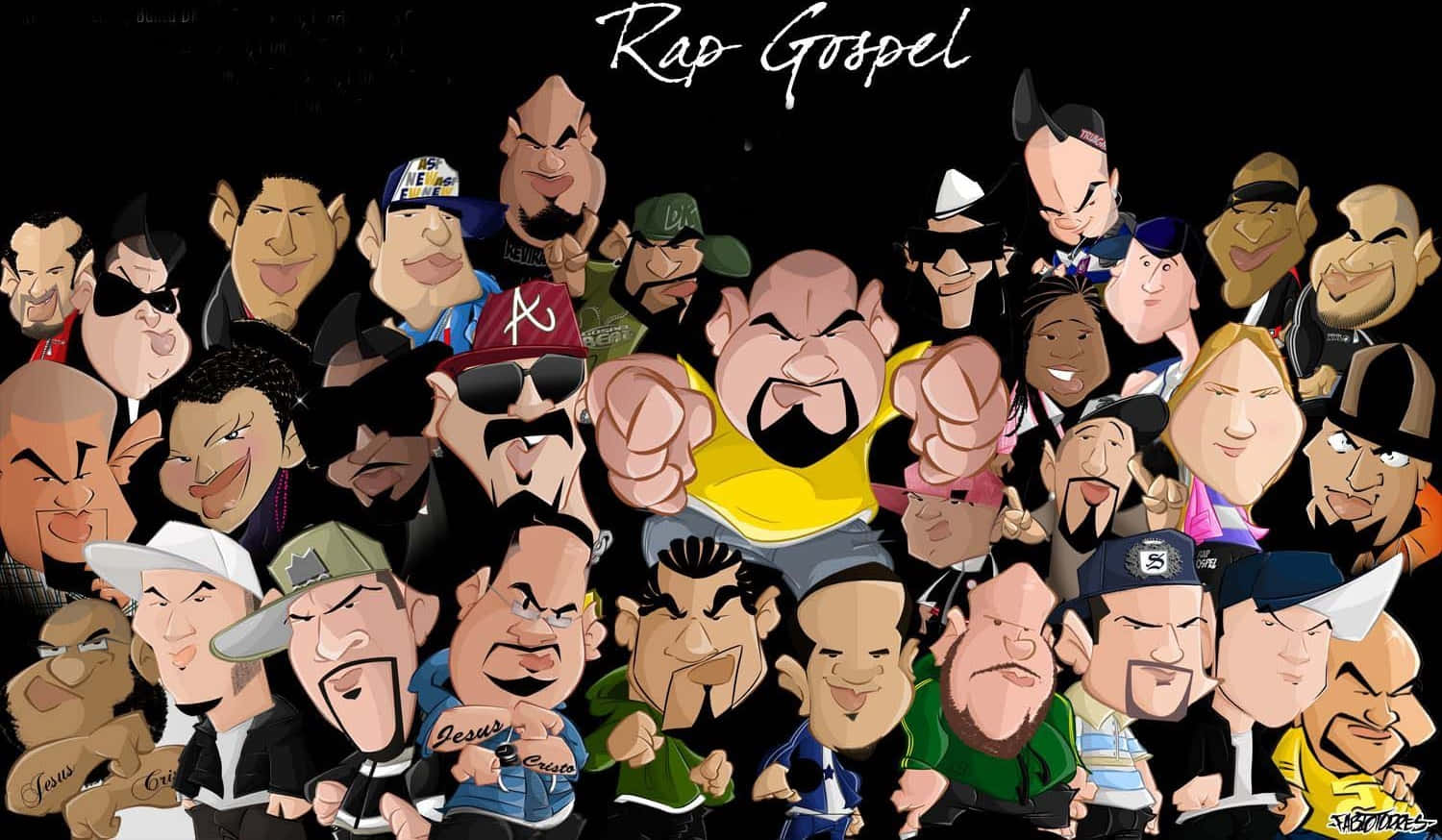 A Group Of Cartoon Characters With The Word Ray Grael Wallpaper
