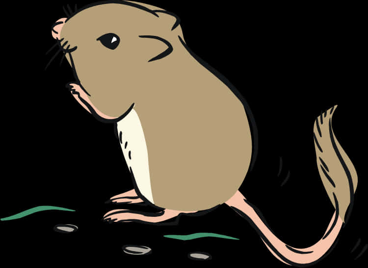 Cartoon Rat Illustration PNG