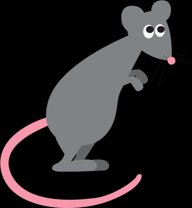 Cartoon Rat Illustration PNG