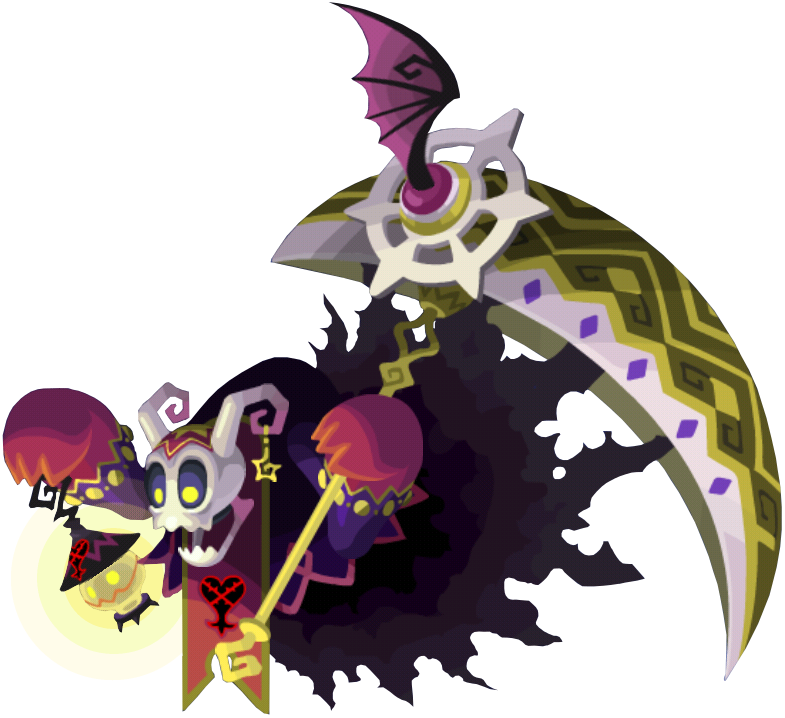 Cartoon Reaperwith Scythe PNG