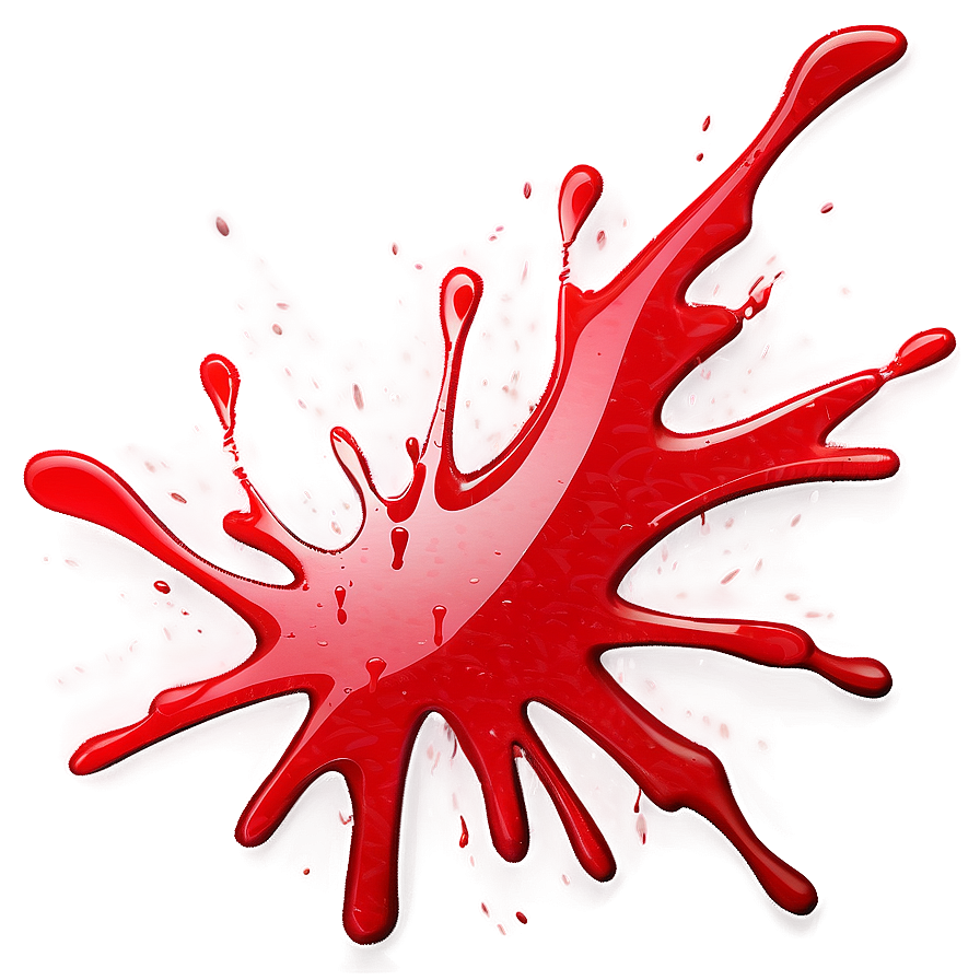 Cartoon Red Splatter Png Sof62 PNG