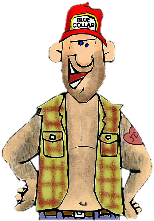Cartoon Redneck Character PNG