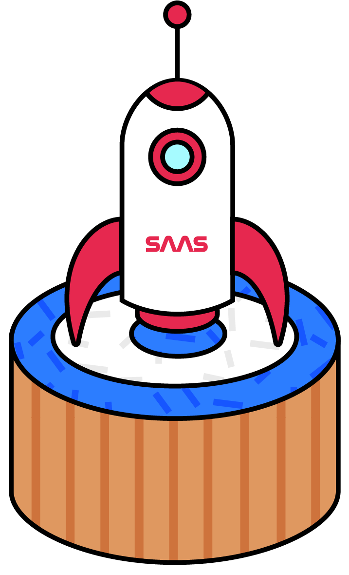 Cartoon Rocket Launchpad Illustration PNG