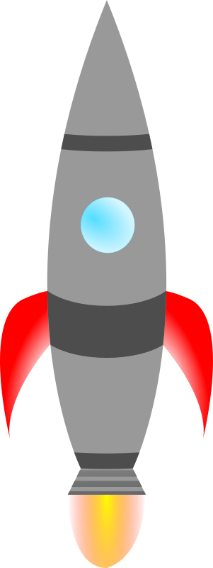 Cartoon Rocket Vector Illustration PNG