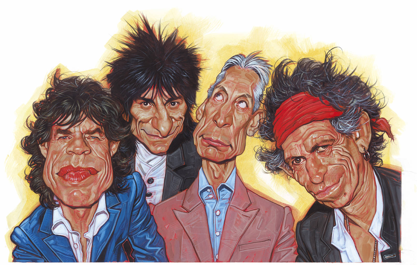 Cartoon Rolling Stones Wallpaper