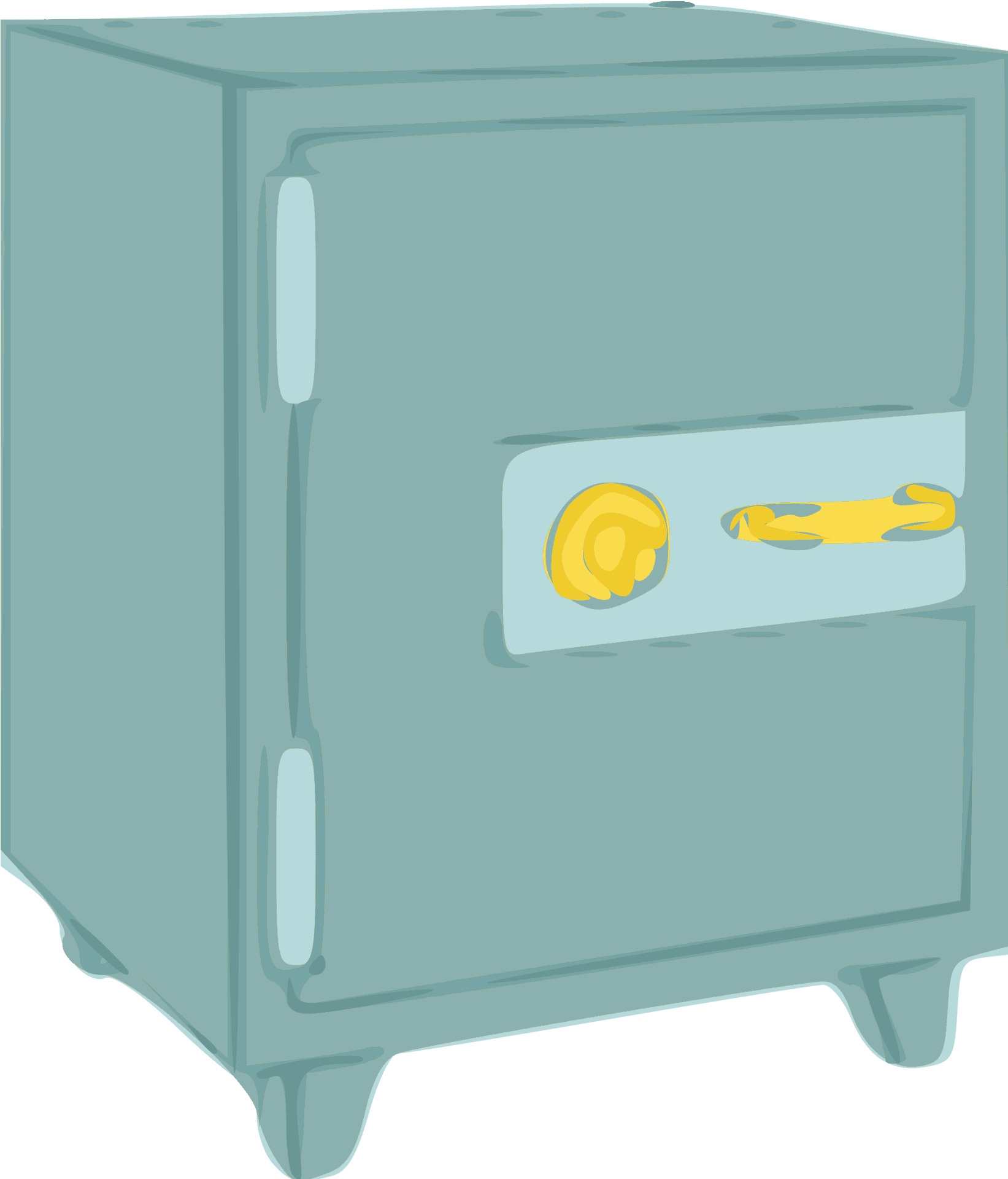 Cartoon Safe Deposit Box PNG