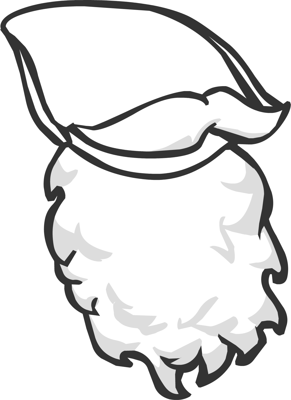 Cartoon Santa Claus Beard Hat PNG