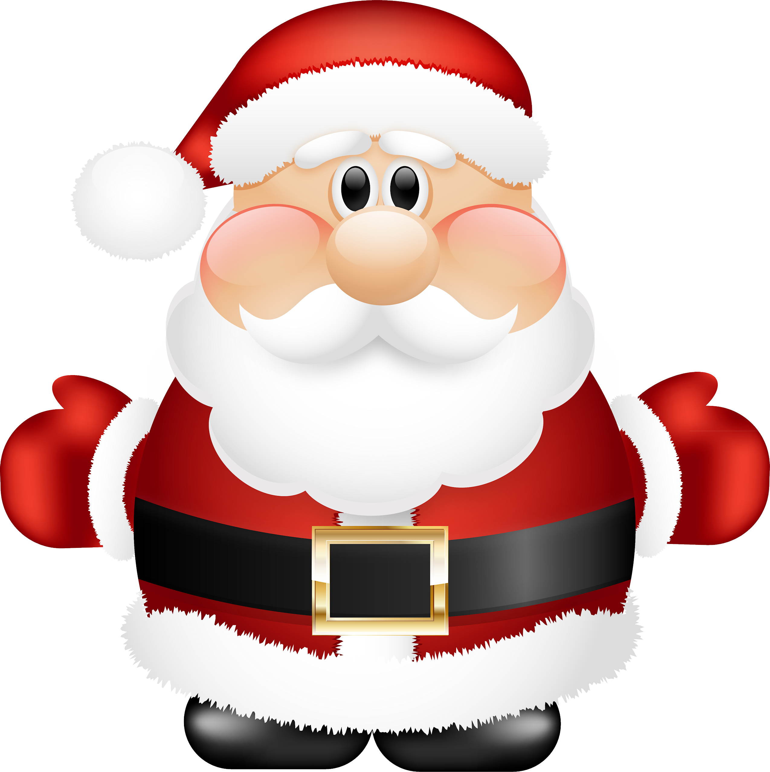 Cartoon Santa Claus Smiling PNG