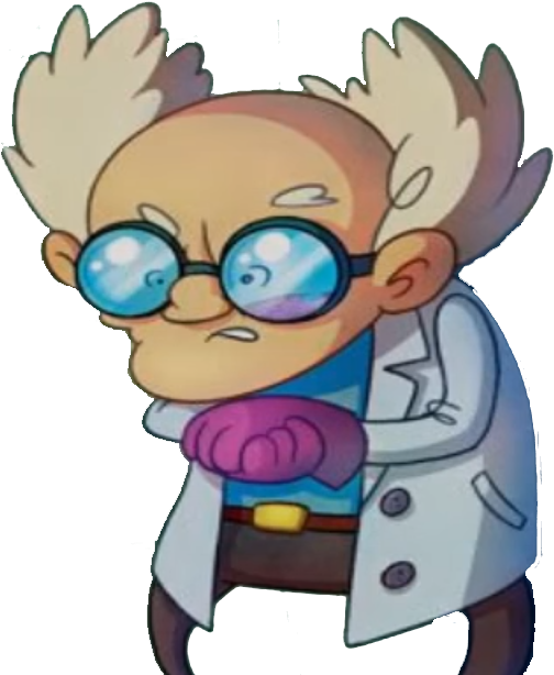 Cartoon Scientist Character PNG