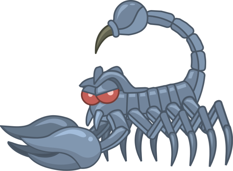Cartoon Scorpion Character PNG