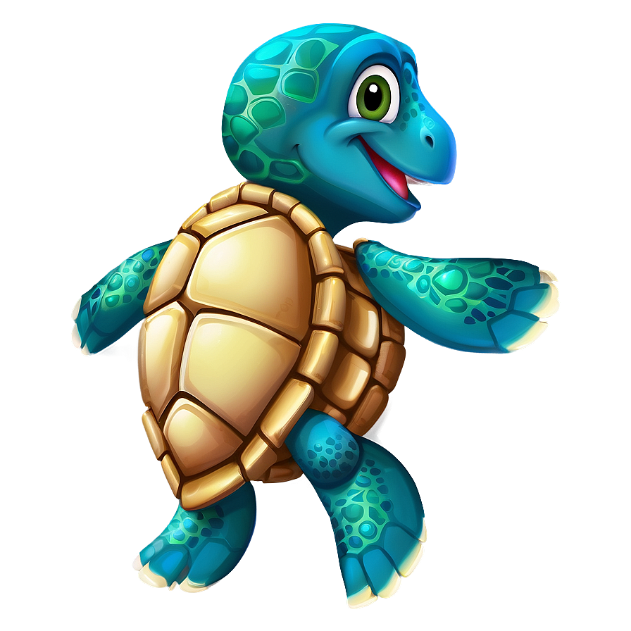 Cartoon Sea Turtle Character Png 21 PNG