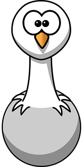 Cartoon Seagull Pawn Illustration PNG