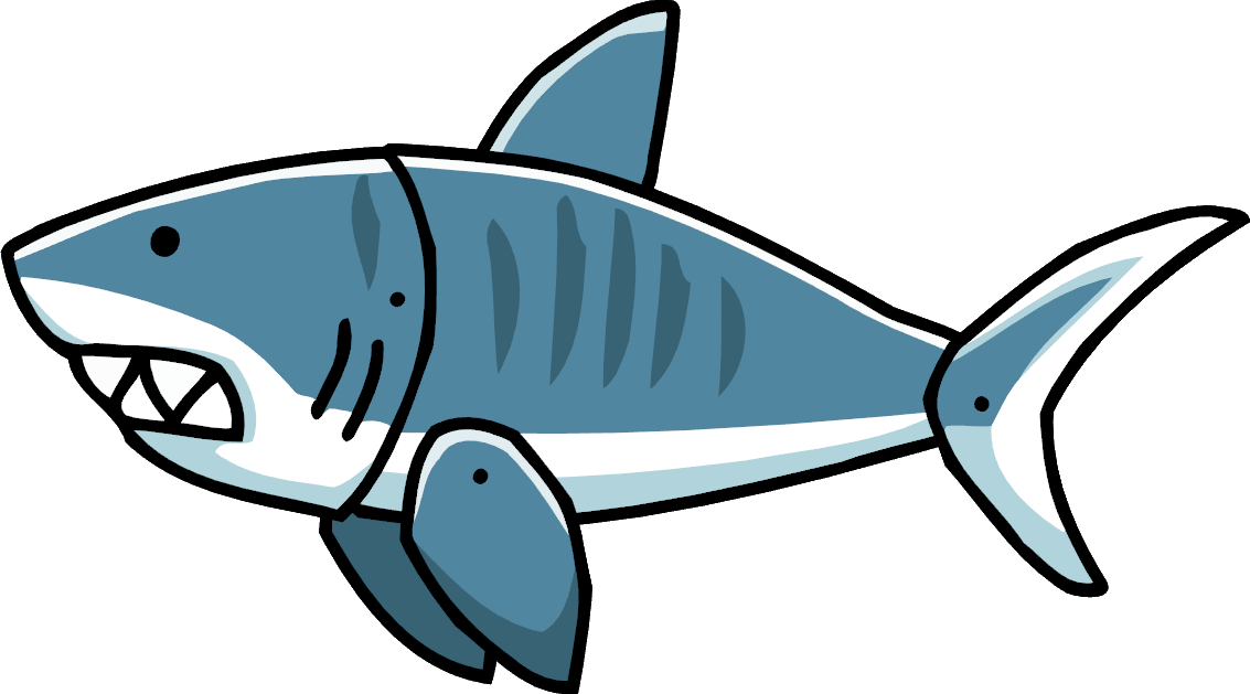 Cartoon Shark Illustration PNG