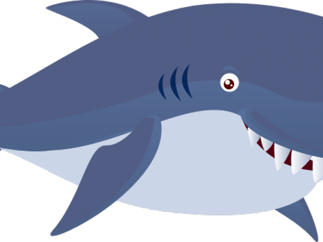 Cartoon Shark Smiling PNG