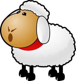 Cartoon Sheep Graphic PNG