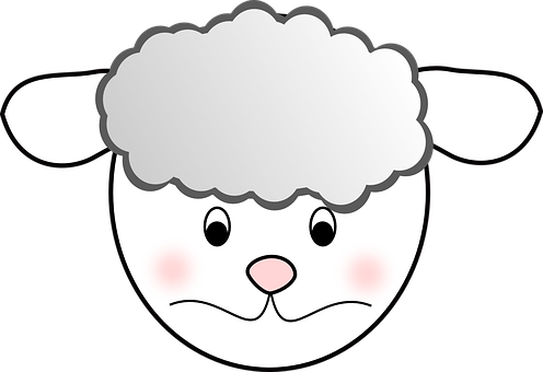 Cartoon Sheep Graphic PNG