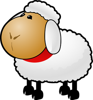 Cartoon Sheep Graphic PNG