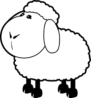 Download Cartoon Sheep Profile Graphic | Wallpapers.com