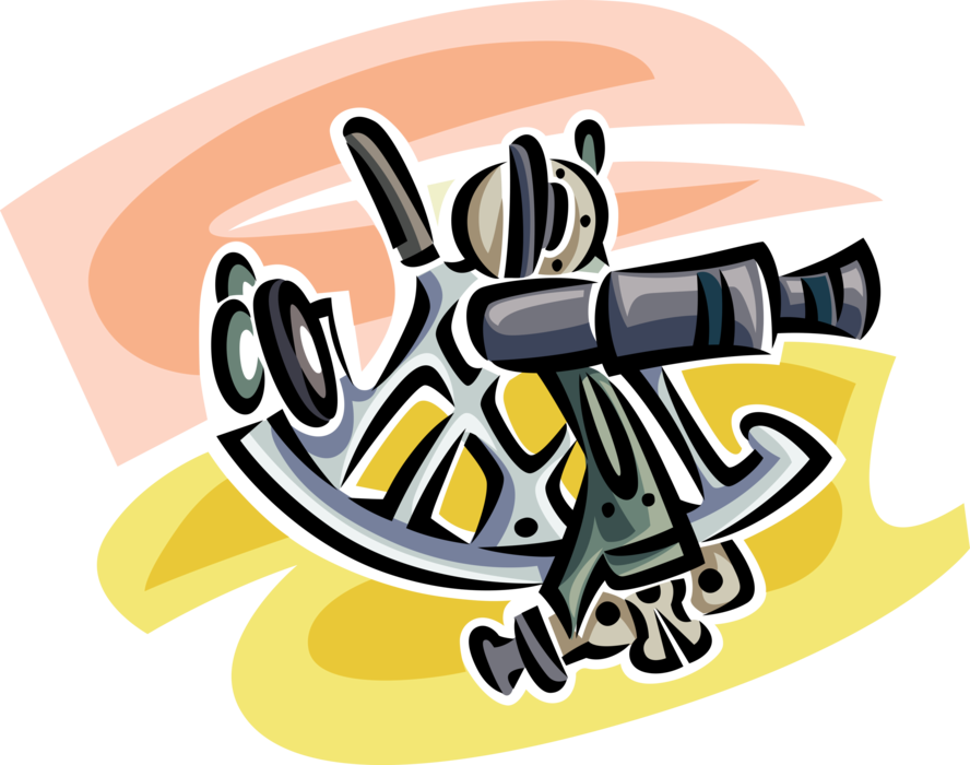 Cartoon Ship Wheeland Telescope PNG